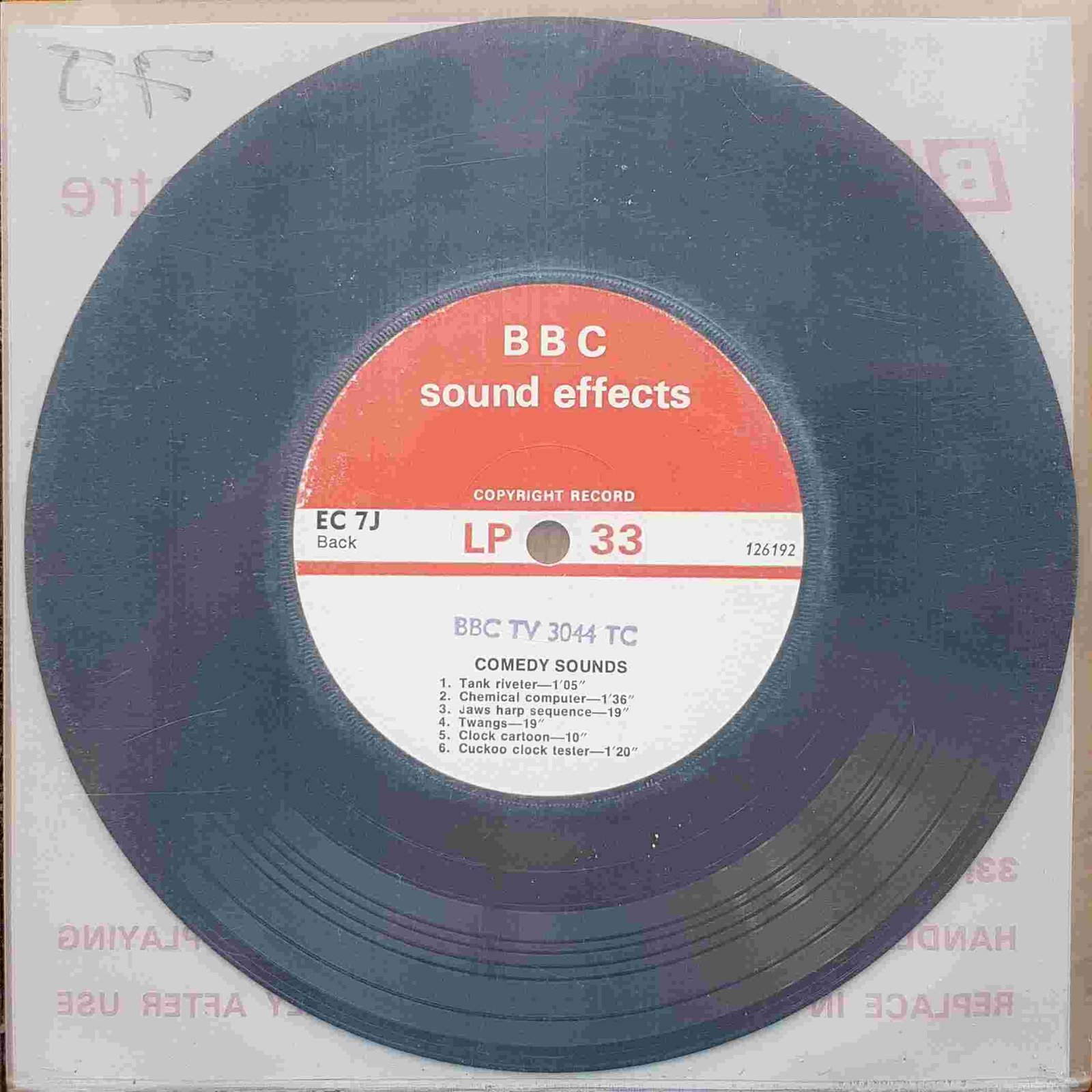 Back cover of EC 7J